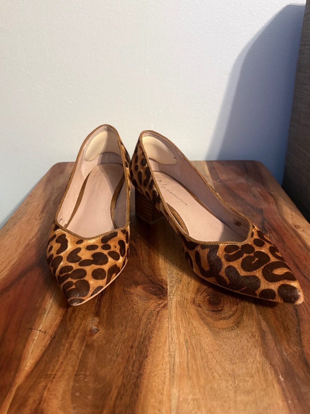 Anthropologie Leopard Print Heels-Size 8